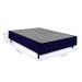 Cama Box Queen com Colchão Guldi Duplo Espuma D28 Azul e Branco