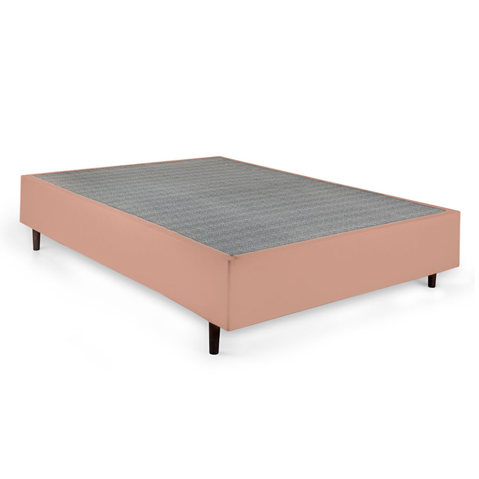 Cama Box Queen com Colchão Guldi Duplo Espuma D28 Azul e Natural