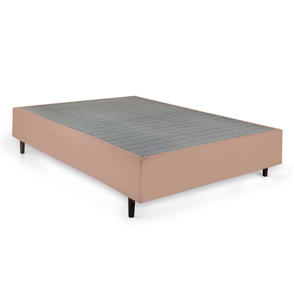 Cama Box Queen com Colchão Guldi Duplo Plus D28 Azul e Natural