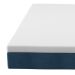 Cama Box Queen com Colchão Mola Ensacada Macio Guldi Natural e Azul