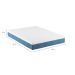 Cama Box Queen com Colchão Mola Ensacada Macio Guldi Natural e Azul