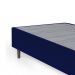 Cama Box Solteiro Azul com Colchão Guldi Dream Mola Ensacada (30x88x188) Cinza e Branco