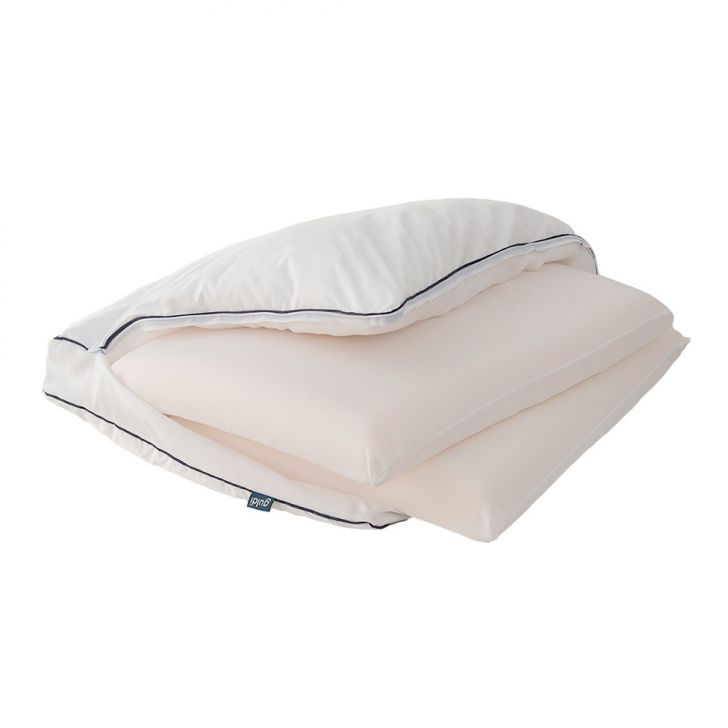 Cama Box Solteiro Azul com Colchão Guldi Dream Mola Ensacada (30x88x188) e 1 Travesseiro Guldi Dream Branco e Azul