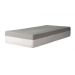 Cama Box Solteiro Bege com Colchão Guldi Dream Mola Ensacada (30x88x188) Cinza e Branco