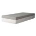 Cama Box Solteiro Bege com Colchão Guldi Dream Mola Ensacada (30x88x188) e 1 Travesseiro Guldi Soft Nasa Cinza e Branco