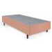 Cama Box Solteiro Bege com Colchão Guldi Dream Mola Ensacada (30x88x188) e 1 Travesseiro Guldi Soft Nasa Cinza e Branco