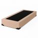 Cama Box Solteiro Joe Linho Bege com Colchão Guldi Massageador Quântico Molas Ensacadas (30x88x188) Branco e Bege