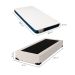 Cama Box Solteiro Joe Linho Cru com Colchão Guldi Duplo Plus D28 (16x88x188) Branco e Azul