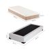 Cama Box Solteiro Joe Revestimento Sintético Branco com Colchão Guldi Massageador Quântico Molas Ensacadas (30x88x188) Branco e Bege