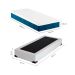 Cama Box Solteiro Joe Revestimento Sintético Branco com Colchão Guldi Mola Ensacada Original Firme (25x88x188) Azul e Branco