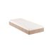 Cama Box Solteiro Joe Revestimento Sintético Preto com Colchão Guldi Massageador Quântico Molas Ensacadas (30x88x188) Branco e Bege