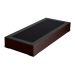 Cama Box Solteiro Joe Revestimento Sintético Preto com Colchão Guldi Mola Ensacada Original Macio (25x88x188) Azul e Branco