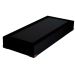 Cama Box Solteiro Joe Suede Preto com Colchão Guldi Mola Ensacada Original Macio (25x88x188) Azul e Branco