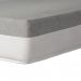 Cama Box Solteiro King Azul com Colchão Guldi Dream Mola Ensacada (30x96x203) Cinza e Branco