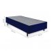 Cama Box Solteiro King Azul com Colchão Guldi Dream Mola Ensacada (30x96x203) Cinza e Branco