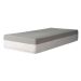Cama Box Solteiro King Azul com Colchão Guldi Dream Mola Ensacada (30x96x203) Cinza e Branco