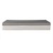 Cama Box Solteiro King Azul com Colchão Guldi Dream Mola Ensacada (30x96x203) e 1 Travesseiro Guldi Soft Nasa Cinza e Branco