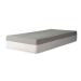 Cama Box Solteiro King Bege com Colchão Guldi Dream Mola Ensacada (30x96x203) Cinza e Branco