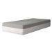 Cama Box Solteiro King Bege com Colchão Guldi Dream Mola Ensacada (30x96x203) e 1 Travesseiro Guldi Soft Nasa Cinza e Branco