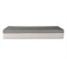 Cama Box Solteiro King Bege com Colchão Guldi Dream Mola Ensacada (30x96x203) e 1 Travesseiro Guldi Soft Nasa Cinza e Branco