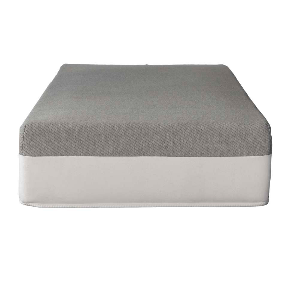 Cama Box Solteiro King Bege com Colchão Guldi Dream Mola Ensacada (30x96x203) e 1 Travesseiro Guldi Soft Nasa Cinza e Branco
