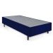 Cama Box Solteiro King com Colchão Guldi Duplo Plus D28 Branca e Azul