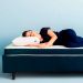 Cama Box Solteiro King com Colchão Guldi Duplo Plus D28 Branca e Azul