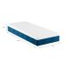 Cama Box Solteiro King com Colchão Mola Ensacada Firme Guldi Natural e Azul