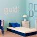 Cama Box Solteiro King com Colchão Mola Ensacada Guldi Firme I Branco e Azul