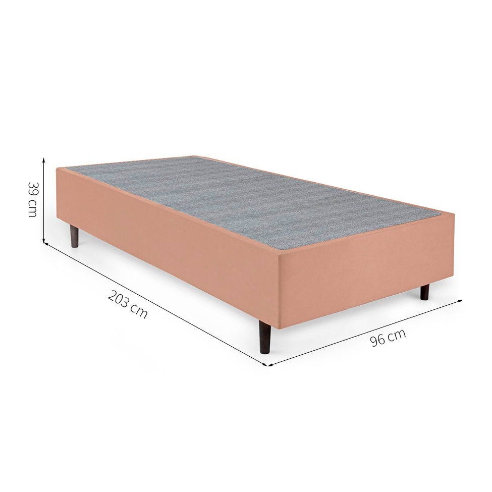 Cama Box Solteiro King com Colchão Mola Ensacada Guldi Macio e 1 Travesseiro Guldi Nasa Viscoelástico Natural, Azul e Branco