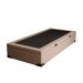 Cama Box Solteiro Martin Premium Linho Cru com Colchão Guldi Duplo Plus D28 (16x88x188) Branco e Azul