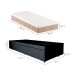Cama Box Solteiro Martin Premium Revestimento Sintético Preto com Colchão Guldi Massageador Quântico Molas Ensacadas (30x88x188) Branco e Bege