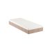 Cama Box Solteiro Martin Premium Suede Bege com Colchão Guldi Massageador Quântico Molas Ensacadas (30x88x188) Branco e Bege