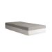 Cama Box Solteiro Martin Premium Suede Grafite com Colchão Guldi Dream Mola Ensacada (30x88x188) Cinza e Branco