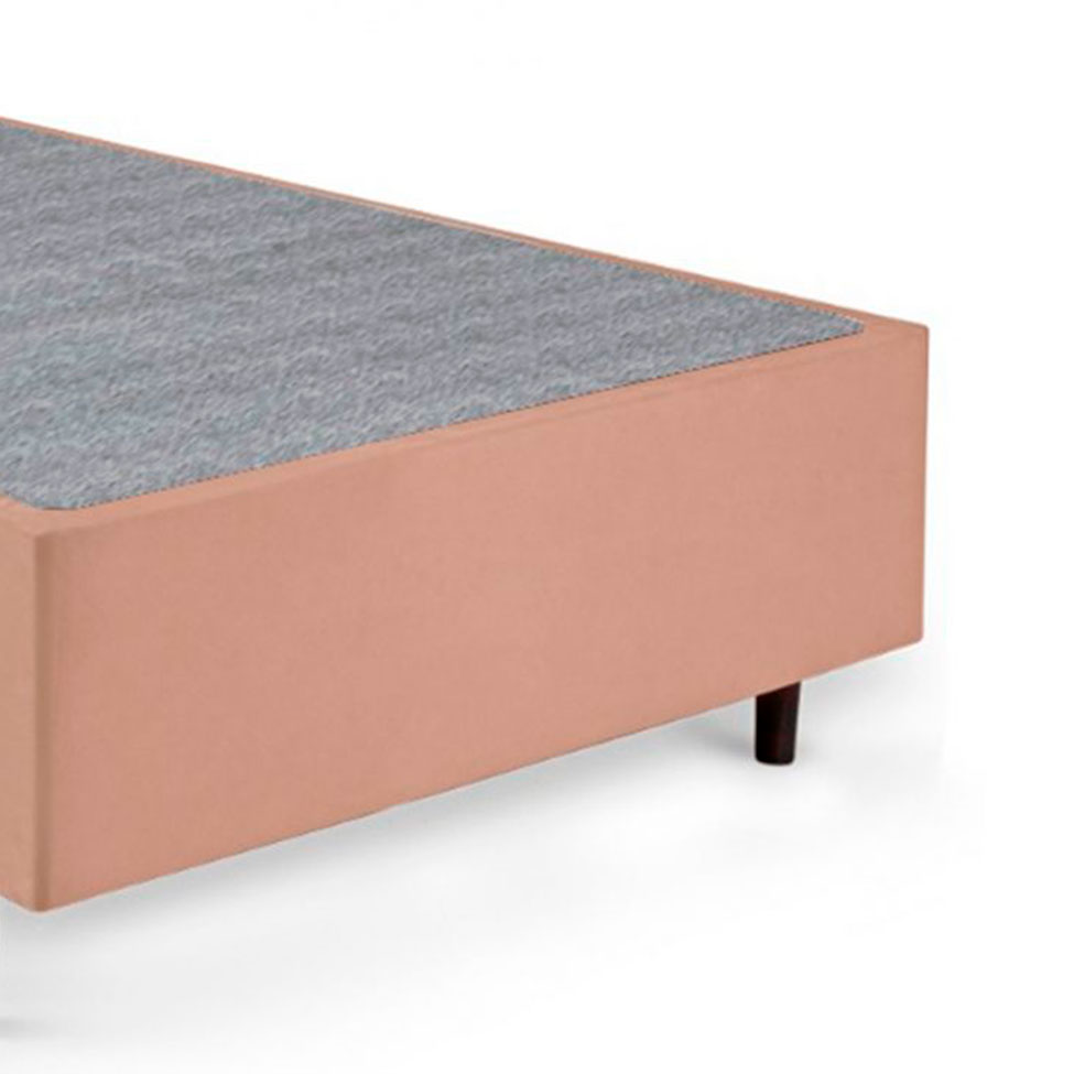 Cama Box Solteiro com Colchão Guldi Comfort com Massageador Quântico Molas Ensacadas (30x88x188) Bege e Branco