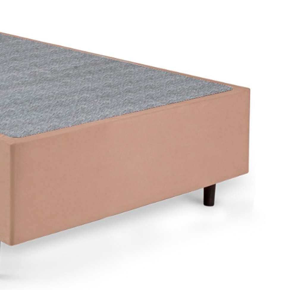 Cama Box Solteiro com Colchão Guldi Duplo Plus D28 Azul e Natural