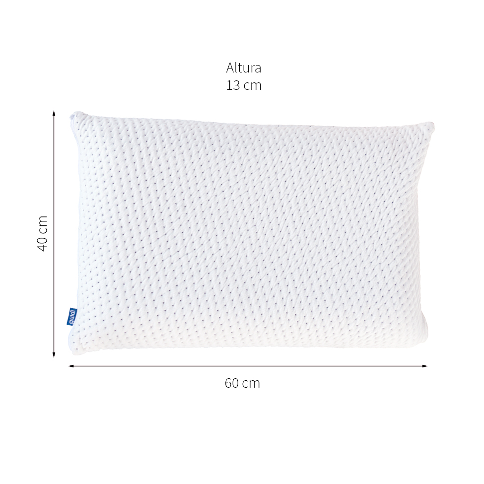 Cama Box Solteiro com Colchão Mola Ensacada Guldi Firme e 1 Travesseiro Guldi Nasa Viscoelástico Azul e Branco