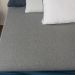 Cama Box Solteiro com Guarda Objetos Bege com Colchão Guldi Dream Mola Ensacada (30x88x188) e 1 Travesseiro Guldi Dream Branco e Azul
