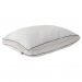 Cama Box Solteiro com Guarda Objetos Bege com Colchão Guldi Dream Mola Ensacada (30x88x188) e 1 Travesseiro Guldi Dream Branco e Azul