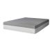 Cama Box Viúva Azul com Colchão Guldi Dream Mola Ensacada (30x128x188) Cinza e Branco
