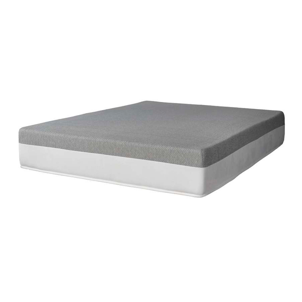 Cama Box Viúva Azul com Colchão Guldi Dream Mola Ensacada (30x128x188) Cinza e Branco