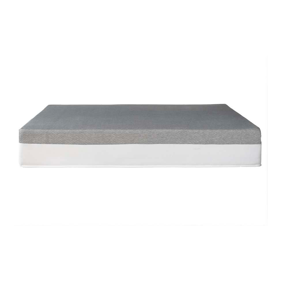 Cama Box Viúva Azul com Colchão Guldi Dream Mola Ensacada (30x128x188) Cinza e Branco