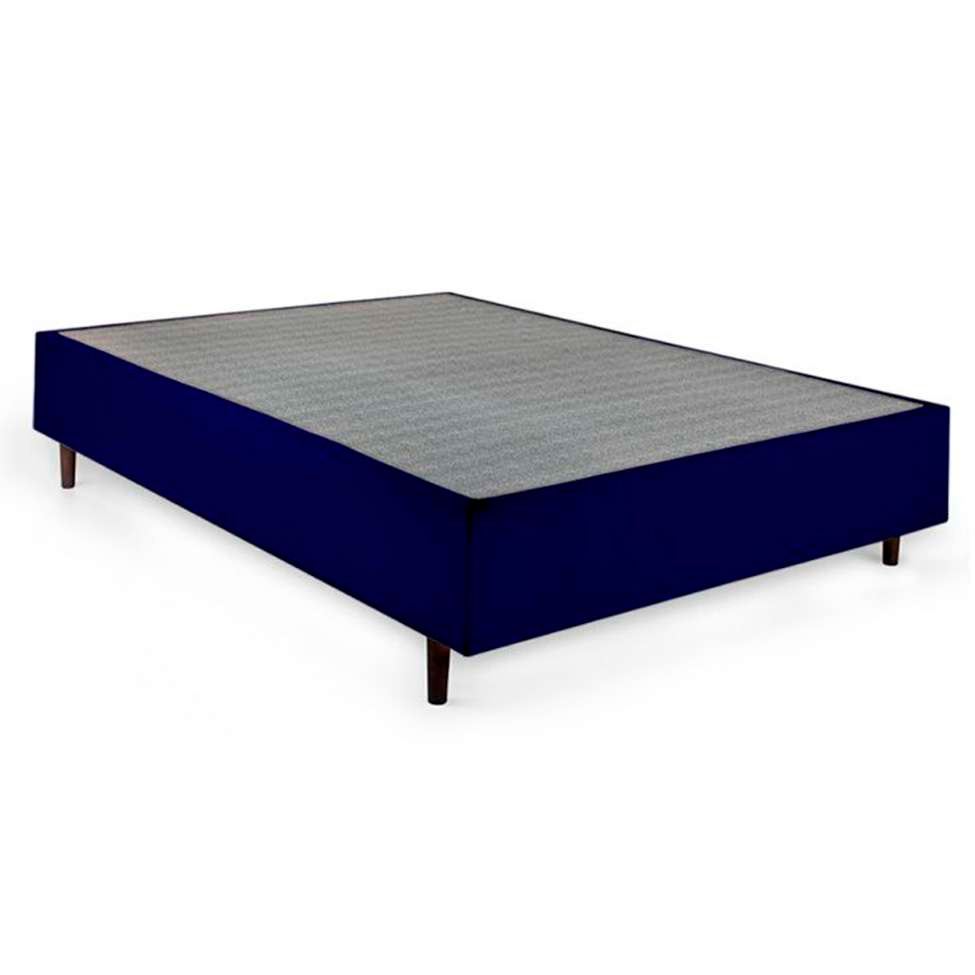 Cama Box Viúva Azul com Colchão Guldi Dream Mola Ensacada (30x128x188) Cinza e Branco