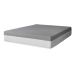 Cama Box Viúva Azul com Colchão Guldi Dream Mola Ensacada (30x128x188) e 2 Travesseiros Guldi Soft Nasa Cinza e Branco