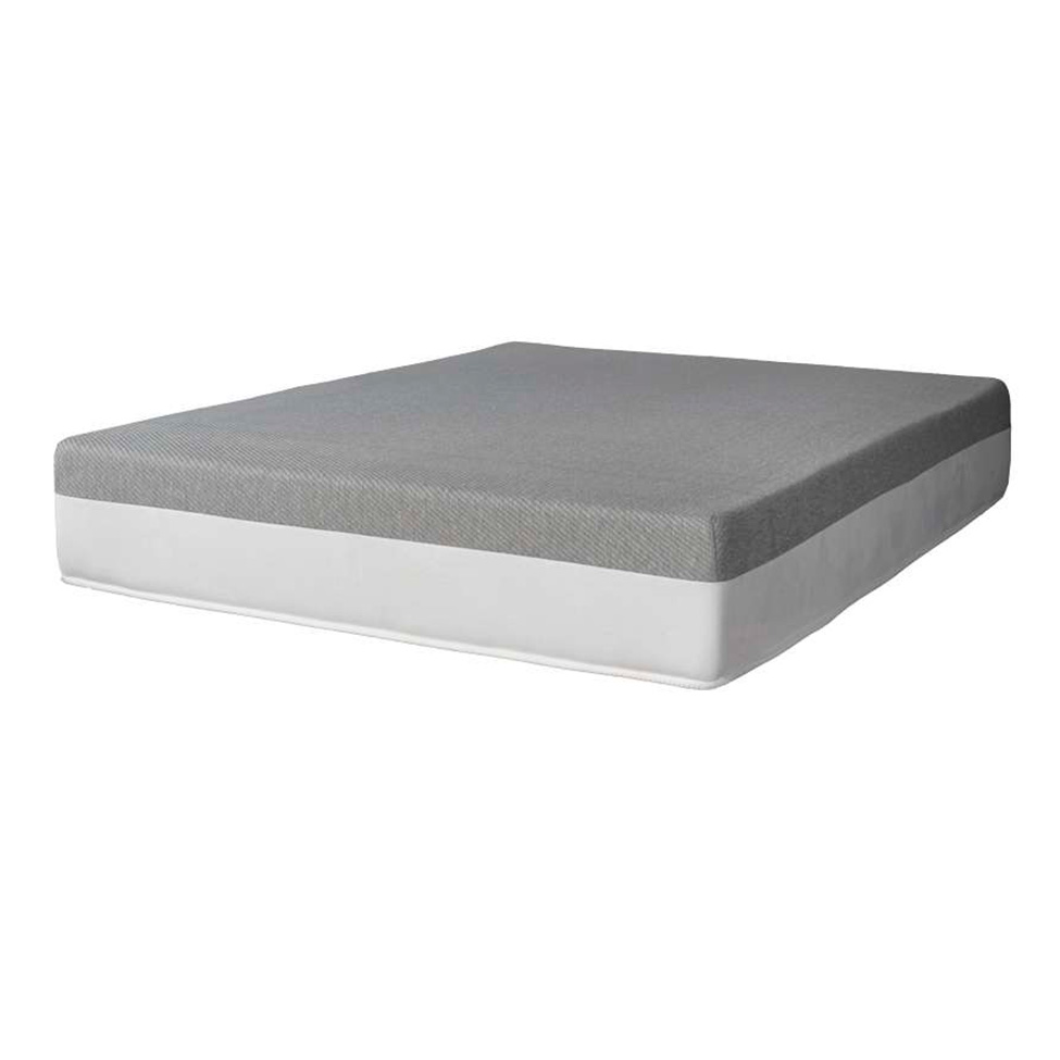 Cama Box Viúva Azul com Colchão Guldi Dream Mola Ensacada (30x128x188) e 2 Travesseiros Guldi Soft Nasa Cinza e Branco
