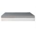 Cama Box Viúva Azul com Colchão Guldi Dream Mola Ensacada (30x128x188) e 2 Travesseiros Guldi Soft Nasa Cinza e Branco