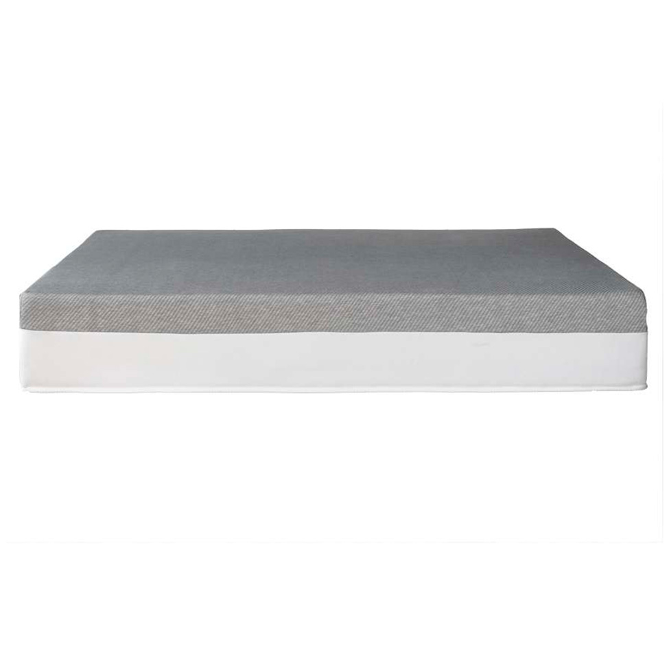 Cama Box Viúva Azul com Colchão Guldi Dream Mola Ensacada (30x128x188) e 2 Travesseiros Guldi Soft Nasa Cinza e Branco