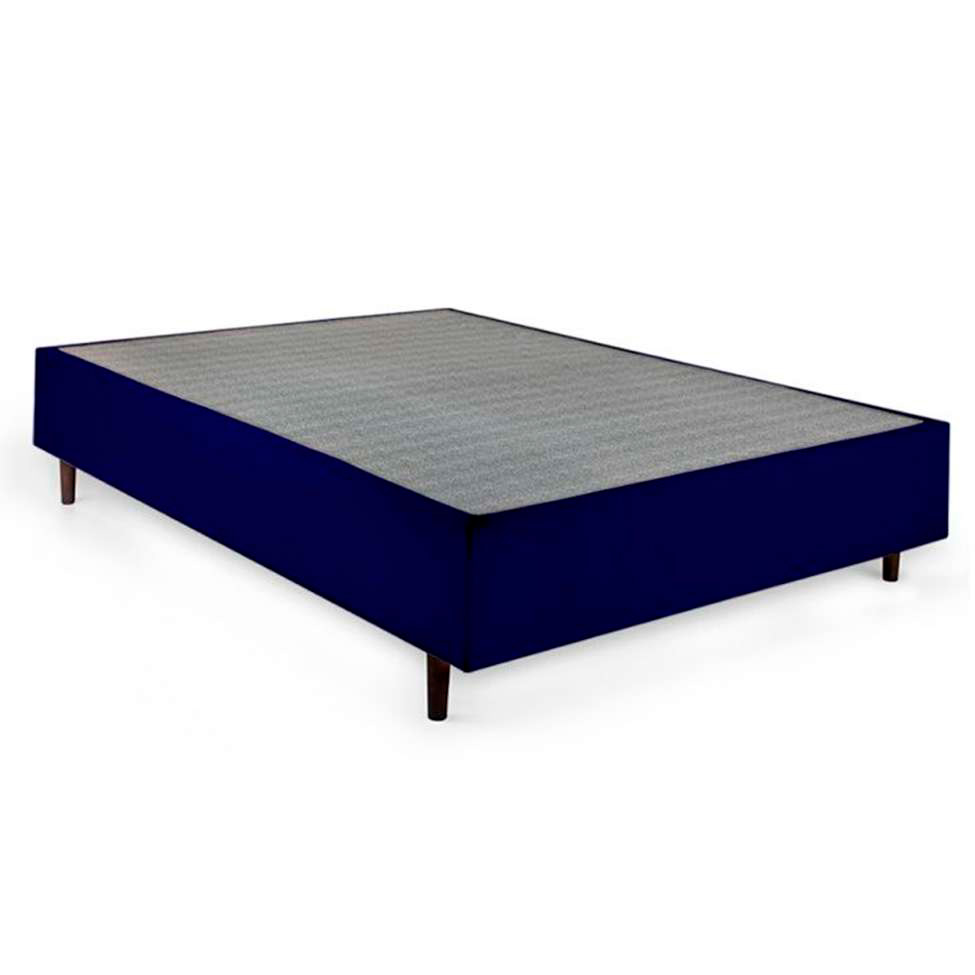 Cama Box Viúva Azul com Colchão Guldi Dream Mola Ensacada (30x128x188) e 2 Travesseiros Guldi Soft Nasa Cinza e Branco