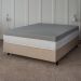 Cama Box Viúva Bege com Colchão Guldi Dream Mola Ensacada (30x128x188) Cinza e Branco