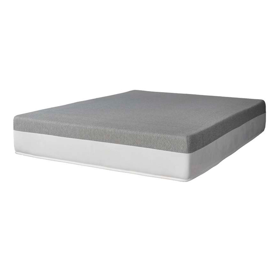 Cama Box Viúva Bege com Colchão Guldi Dream Mola Ensacada (30x128x188) Cinza e Branco